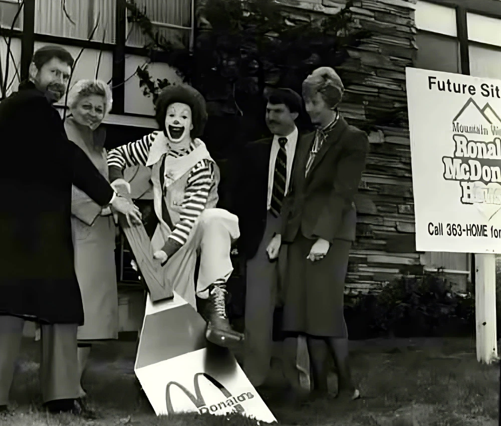 historic photo of house grand opening